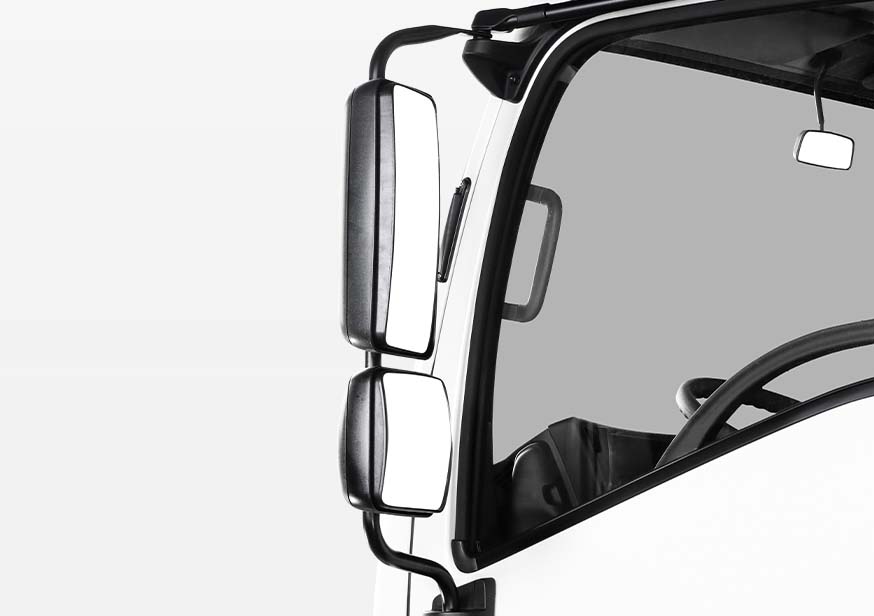 Large rear mirror